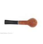 Semi-curved Diplomat-shaped pipe in light briar-Milano pipe