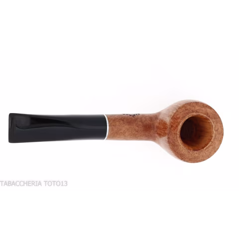 Semi-curved Diplomat-shaped pipe in light briar-Milano pipe
