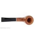 Semi-curved Diplomat-shaped pipe in light briar-Milano pipe