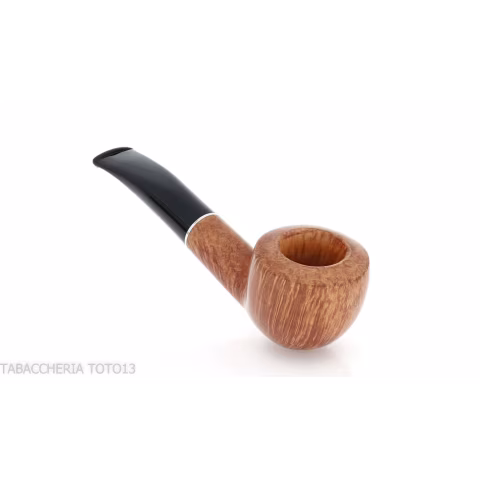 Semi-curved Diplomat-shaped pipe in light briar-Milano pipe
