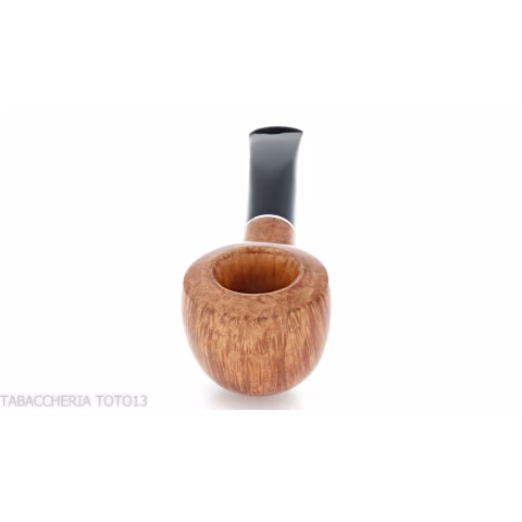 Semi-curved Diplomat-shaped pipe in light briar-Milano pipe