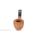 Semi-curved Diplomat-shaped pipe in light briar-Milano pipe