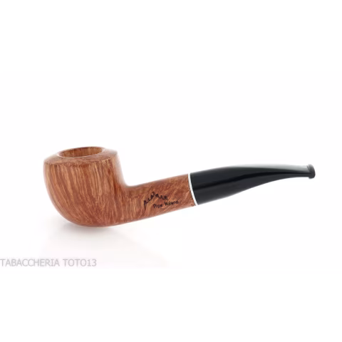 Semi-curved Diplomat-shaped pipe in light briar-Milano pipe