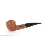 Semi-curved Diplomat-shaped pipe in light briar-Milano pipe