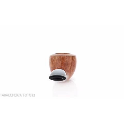 Semi-curved Diplomat-shaped pipe in light briar-Milano pipe