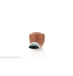 Semi-curved Diplomat-shaped pipe in light briar-Milano pipe