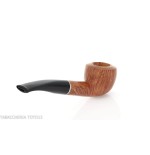 Semi-curved Diplomat-shaped pipe in light briar-Milano pipe