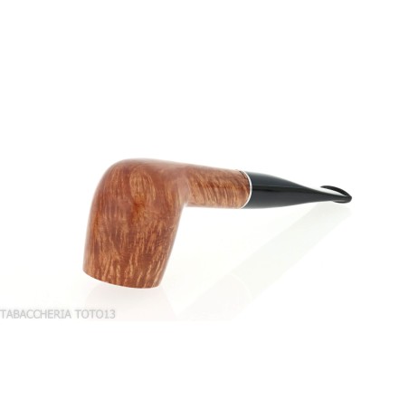 Pipa Billiard dritta in radica naturale lucida - Pipe