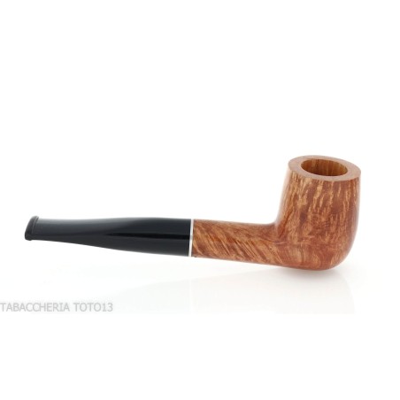 Pipa Billiard dritta in radica naturale lucida - Pipe