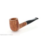 Pipa Billiard dritta in radica naturale lucida - Pipe