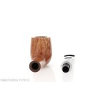 Pipa Billiard dritta in radica naturale lucida - Pipe