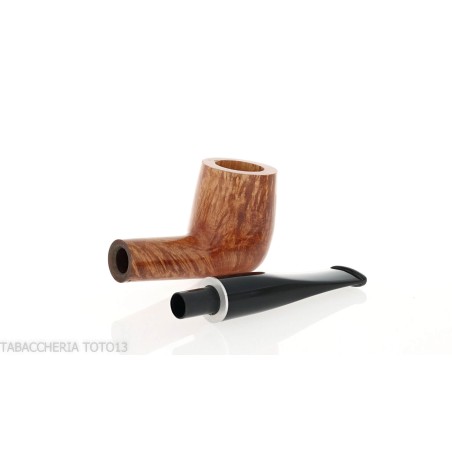 Pipa Billiard dritta in radica naturale lucida - Pipe