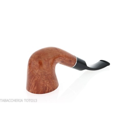 Pipa Dublin curvada en brezo natural brillante - Pipas de Tabaco