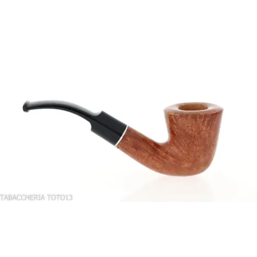 Pipa Dublin curva in radica naturale lucida - Pipe
