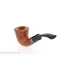 Curved Dublin pipe in natural shiny briar