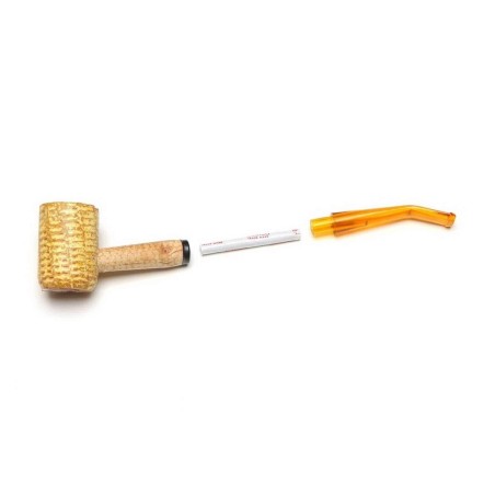 Corncob pipe in Missouri Legend curve - Tobacco Pipes - Cob