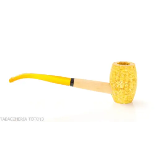 Pipe corncob dans la courbe du modèle Missouri Mizzou Bent sans filtre - Pipe Pour le Tabac