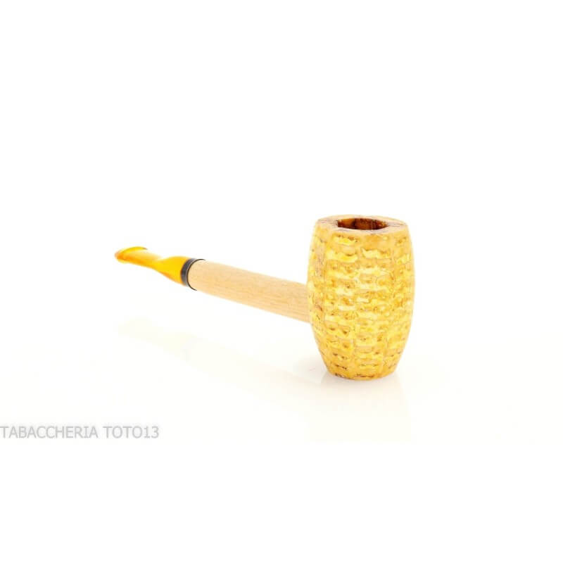 Pipe de corncob Missouri dans le modèle linéaire Mizzou Bent sans filtre - Missouri Meerschaum Company