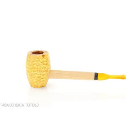 Missouri corncob pipe in straight model Mizzou Bent without filter - Missouri Meerschaum Company