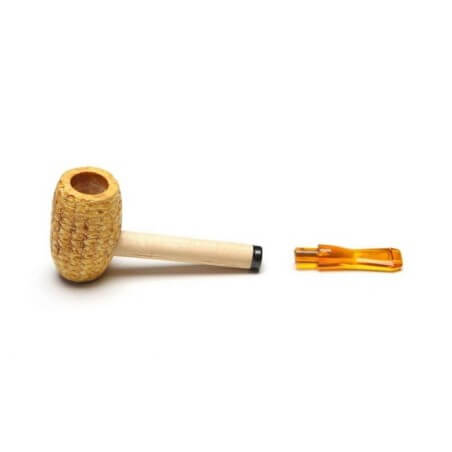 Missouri corncob pipe in straight model Mizzou Bent without filter - Missouri Meerschaum Company