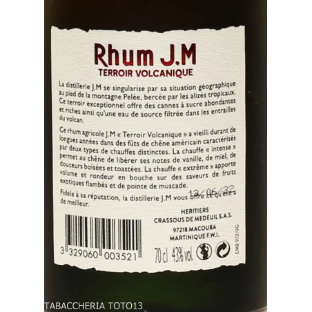 Rhum J.M. Terroir Volcanique