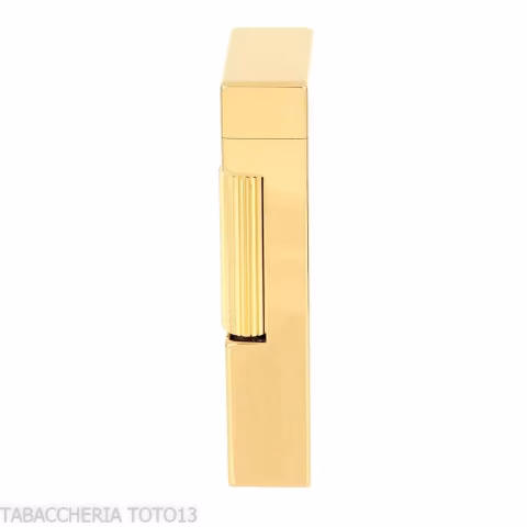 Accendino Dunhill Rollagas lacca nera e marchi oro - Accendini