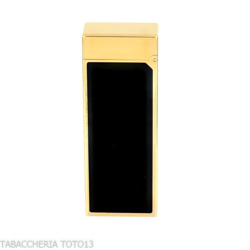 Dunhill Rollagas lighter black lacquer and gold marks - Dunhill - The white spot