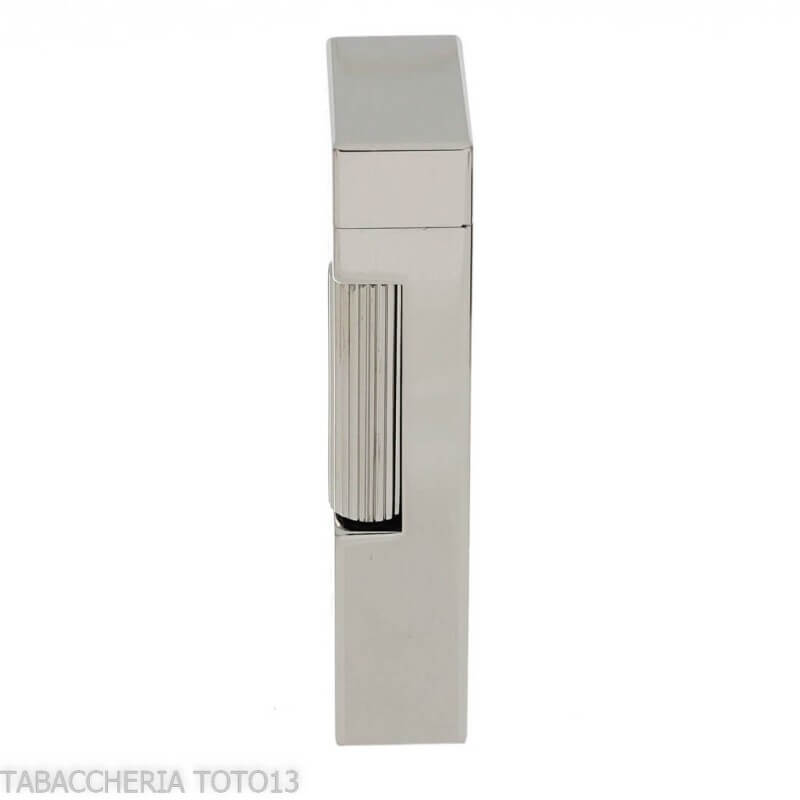 Briquet Dunhill Rollagas plaqué palladium gravures abstraites logo - Dunhill - The white spot
