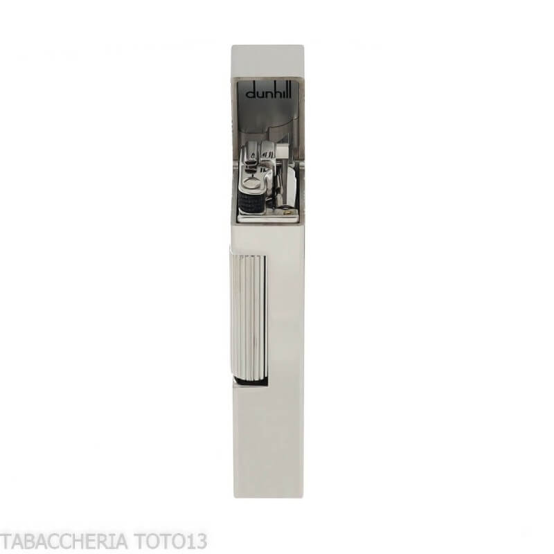 Accendino Dunhill Rollagas placcato palladio incisioni loghi astratti - Dunhill - The white spot