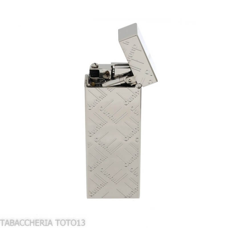 Accendino Dunhill Rollagas placcato palladio incisioni loghi astratti - Dunhill - The white spot
