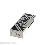 Accendino Dunhill Rollagas lacca nera e logo palladio - Accendini