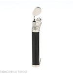 Encendedor Dunhill Unique chapado en paladio y lacado negro - Alumbradores