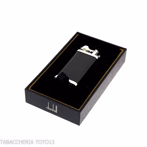 Encendedor Dunhill Unique chapado en paladio y lacado negro - Alumbradores