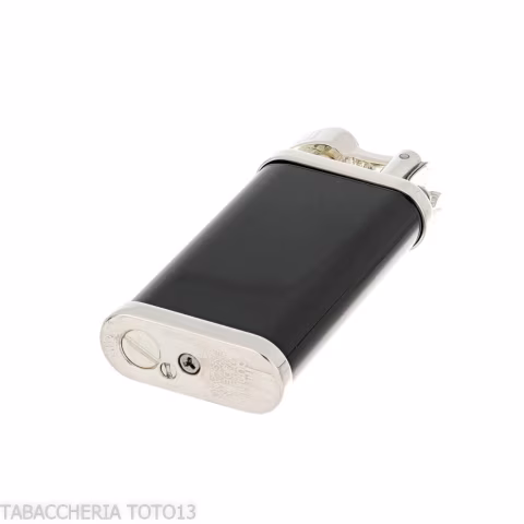 Encendedor Dunhill Unique chapado en paladio y lacado negro - Alumbradores