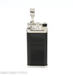 Encendedor Dunhill Unique chapado en paladio y lacado negro - Alumbradores