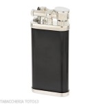 Encendedor Dunhill Unique chapado en paladio y lacado negro - Alumbradores