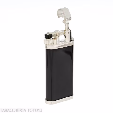 Encendedor Dunhill Unique chapado en paladio y lacado negro - Alumbradores