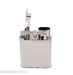 Accendino Dunhill Unique Jet Flame placcato palladio satinato - Accendini