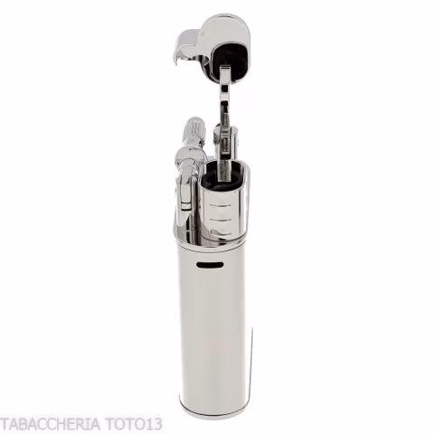 Accendino Dunhill Unique Jet Flame placcato palladio satinato - Accendini