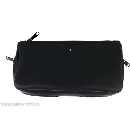 Dunhill - The White Spot Compendium borsa per 2 pipe e tabacco colore nero - Accessori Per Pipe
