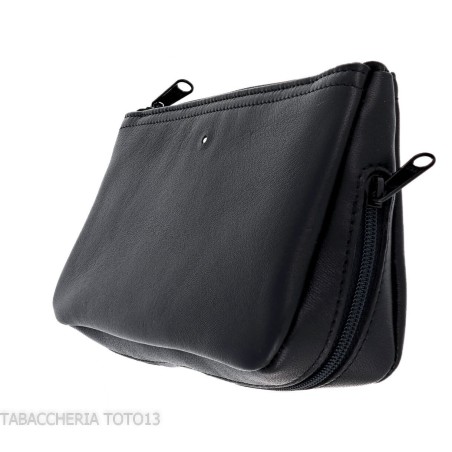 Dunhill - The White Spot Compendium borsa per 2 pipe e tabacco colore nero - Accessori Per Pipe