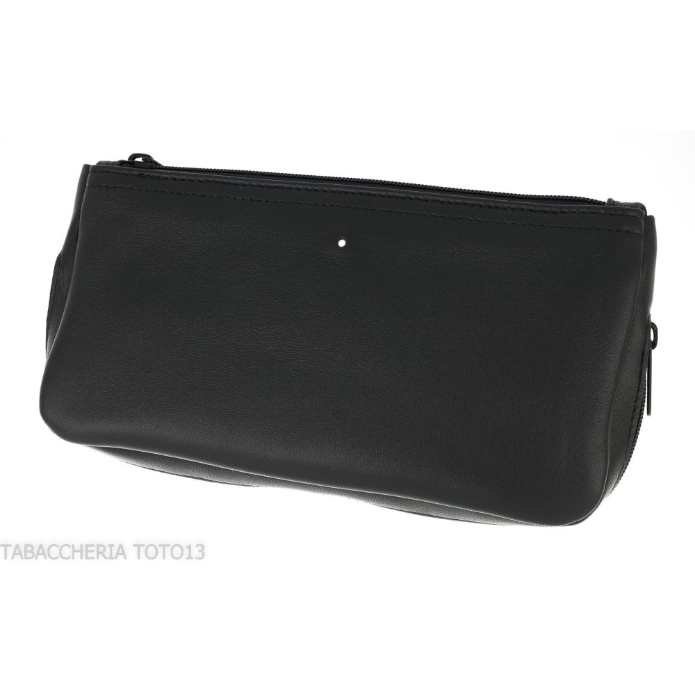 Dunhill - The White Spot Compendium borsa per 2 pipe e tabacco colore nero - Accessori Per Pipe