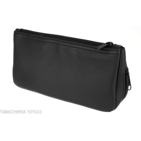 Dunhill - Bolsa Compendio The White spot para 2 pipas y tabaco de color negro - Accesorios para pipas de tabaco