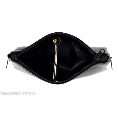 Dunhill - The White Spot Compendium borsa per 2 pipe e tabacco colore nero - Accessori Per Pipe