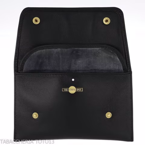 Dunhill - The White Spot Button busta per tabacco chiusura a bottoni - Accessori Per Pipe
