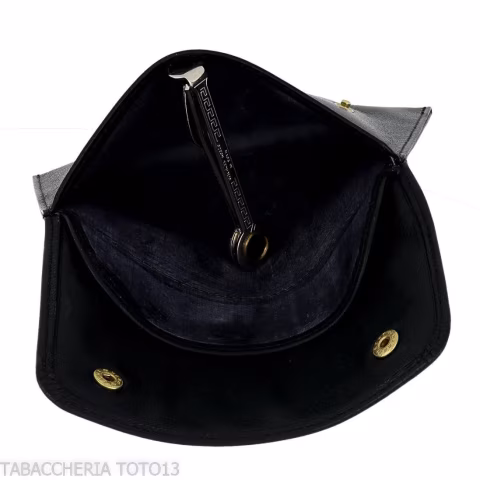Dunhill - The White Spot button closure tobacco pouch - Accessories for tobacco pipes - Leather