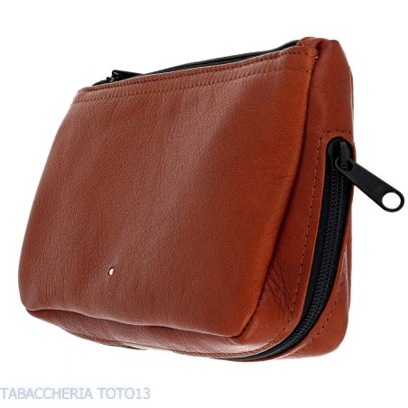 Dunhill - The White Spot Compendium bolsa para 2 pipas y tabaco color terracota - Accesorios para pipas de tabaco