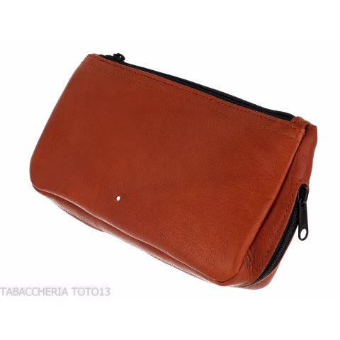 Dunhill - The White Spot Compendium borsa per 2 pipe e tabacco colore terracotta - Accessori Per Pipe