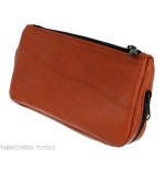 Dunhill - The White Spot Compendium bolsa para 2 pipas y tabaco color terracota - Accesorios para pipas de tabaco