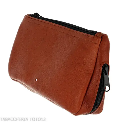 Dunhill - The White Spot Compendium bag for 2 pipes and terracotta color tobacco - Accessories for tobacco pipes